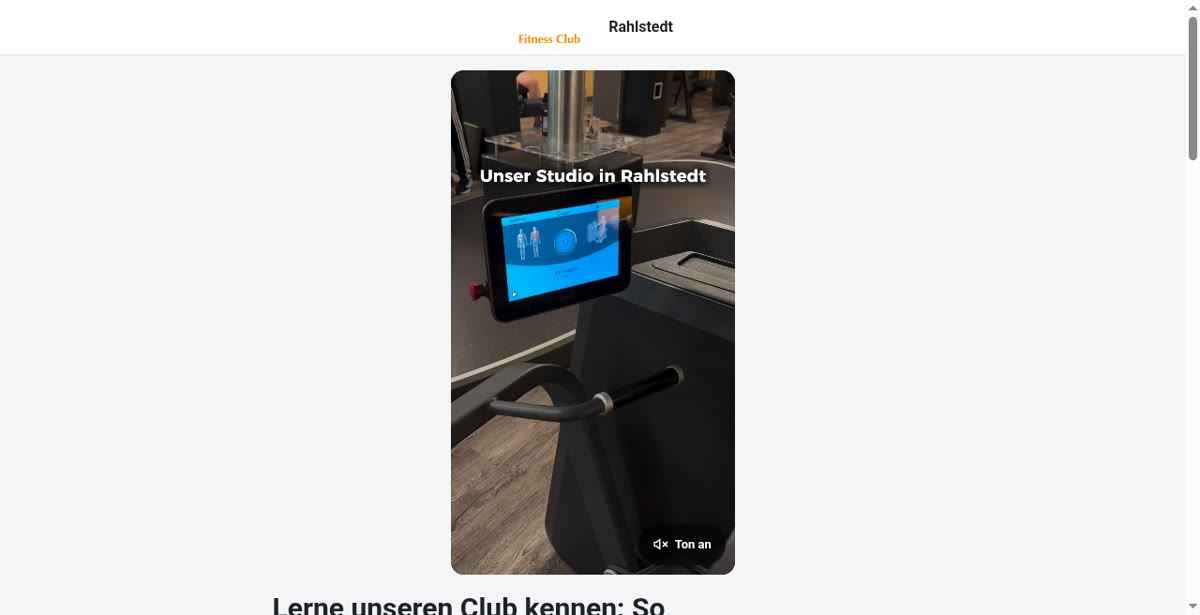 Lerne unseren Club kennen — Rahlstedt